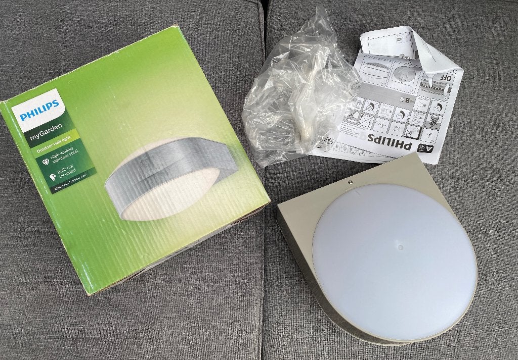 Philips myGarden Chipmunk wandlamp E27, Ophalen, Overige materialen, Minder dan 50 watt, Wandlamp