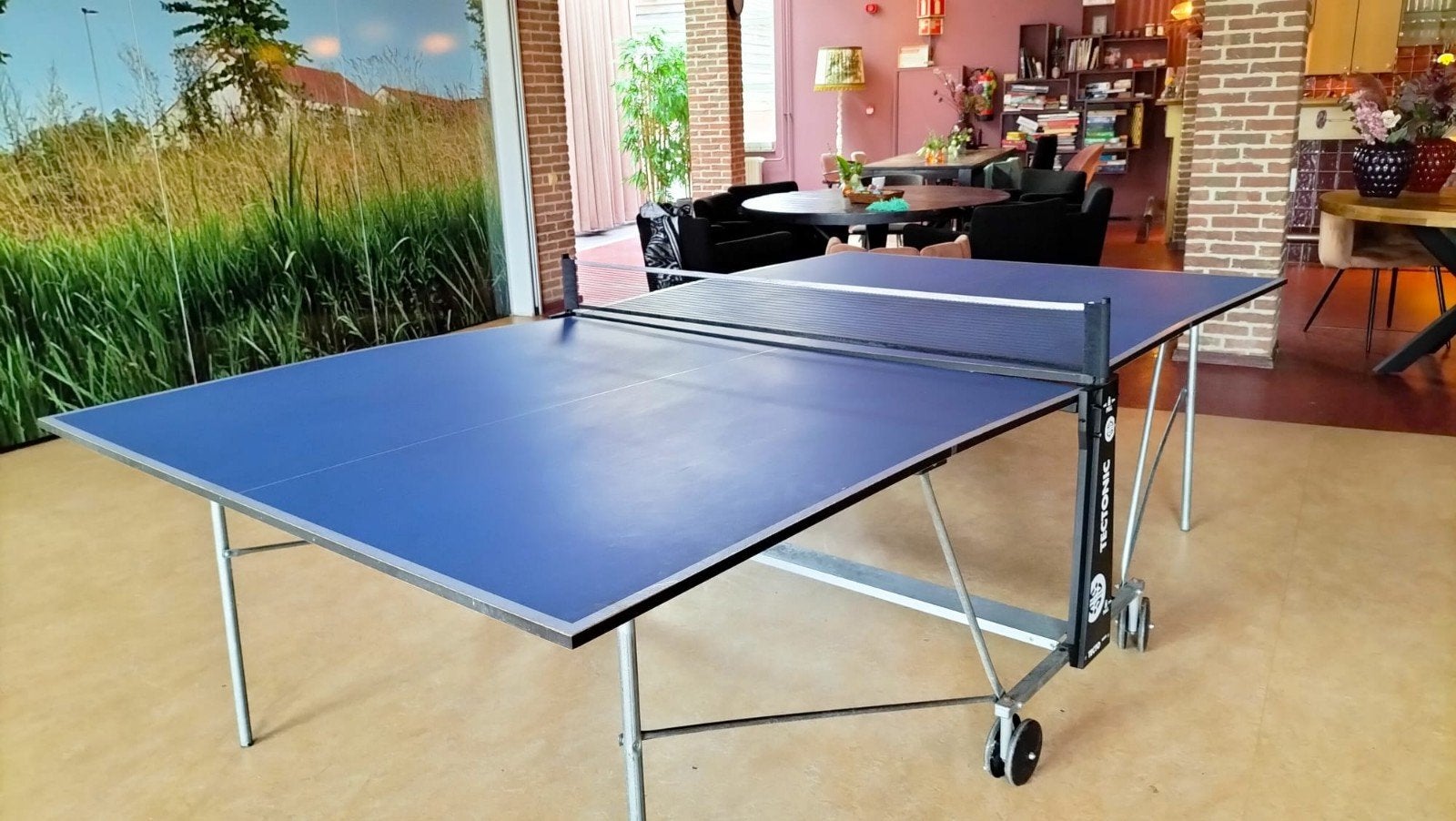 Tafeltennis tafel inklapbaar GRATIS, Sport en Fitness, Ophalen, Tafel Indoor, Inklapbaar