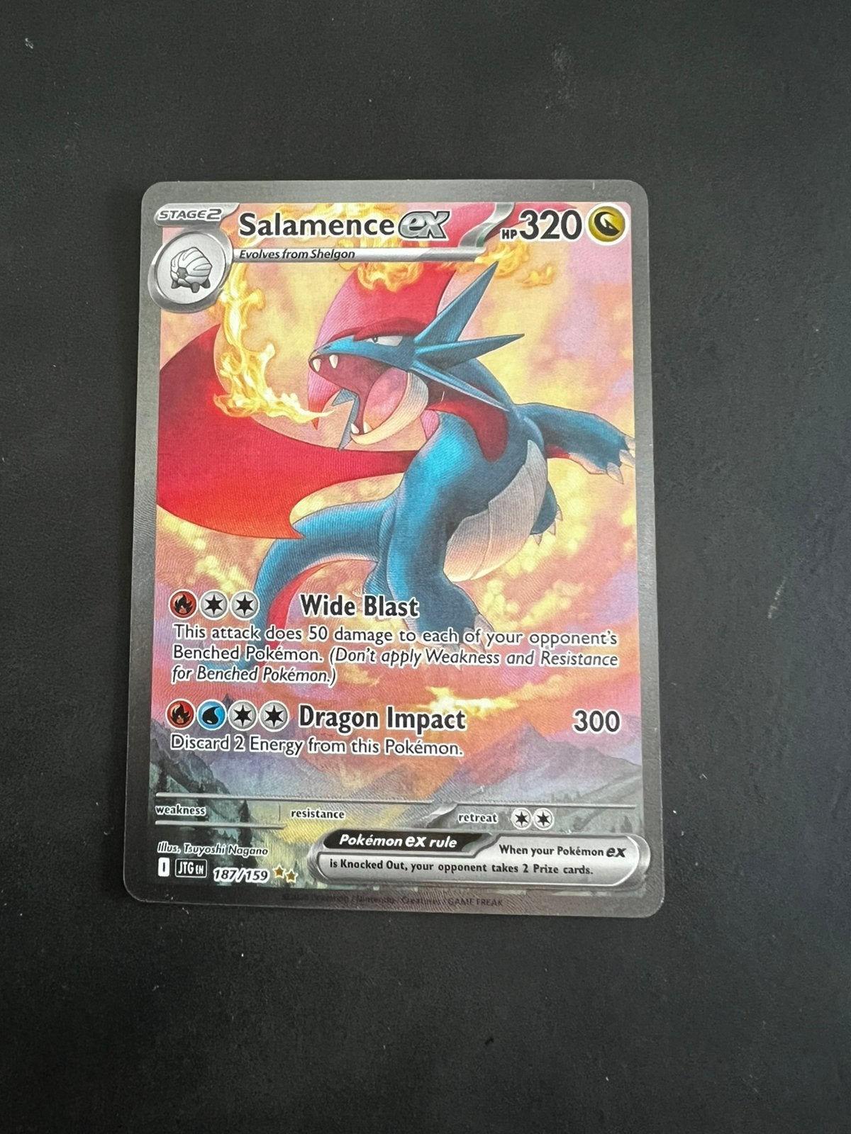 Salamence ex 187/159 NM, Ophalen of Verzenden, Zo goed als nieuw, Losse kaart