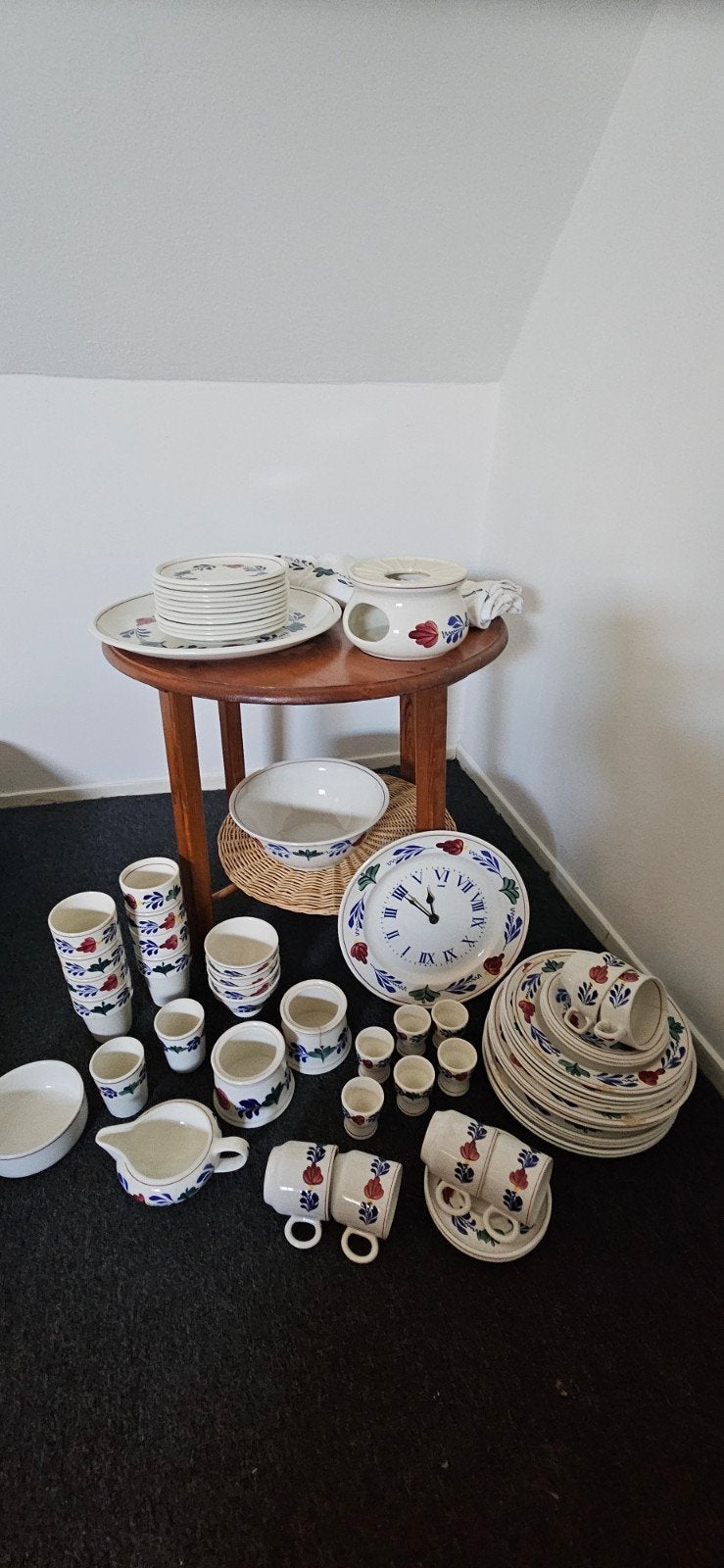Grote verzameling Boerenbond servies met gebruikssporen, Huis en Inrichting, Keuken | Servies, Ophalen of Verzenden, Gebruikt