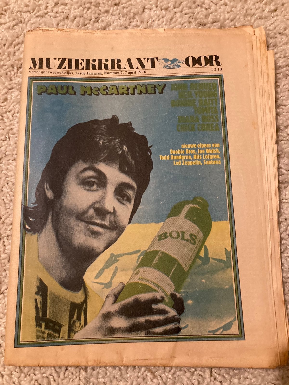 MUZIEKKRANT OOR 1976 NEIL YOUNG Russ Ballard KRAFTWERK Corea, Boeken, Ophalen of Verzenden, Gelezen, Muziek, Film of Tv