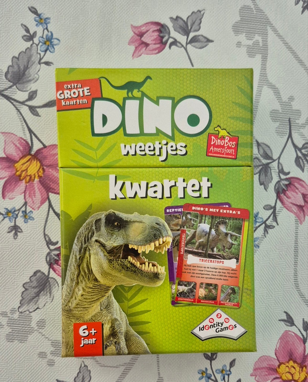 Dinosaurus Kwartet Compleet, Hobby en Vrije tijd, Gezelschapsspellen | Kaartspellen, Ophalen of Verzenden