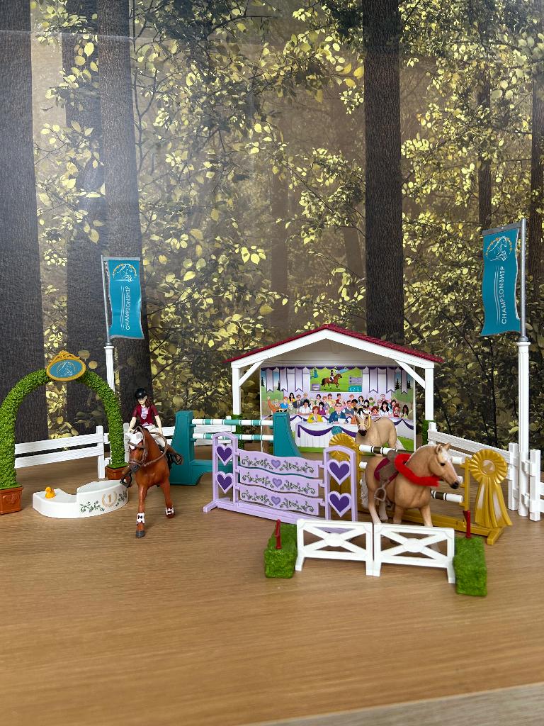 Schleich 4 paarden chamiopnship, Ophalen of Verzenden, Zo goed als nieuw