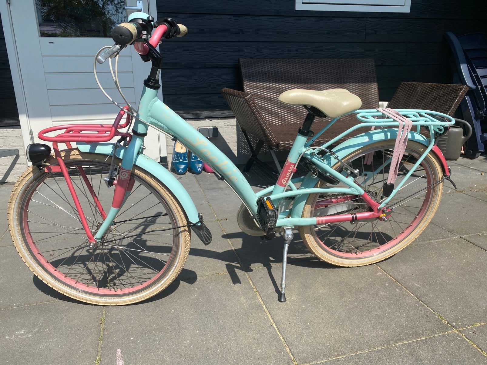 Vrolijke meisjesfiets Loeki prinses 22 inch, Ophalen, Gebruikt, 22 inch, Versnellingen