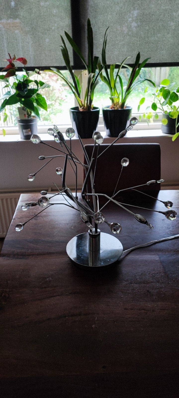 Moderne tafellamp met kristallen details, Ophalen, Overige merken, Overige fittingen, Glas