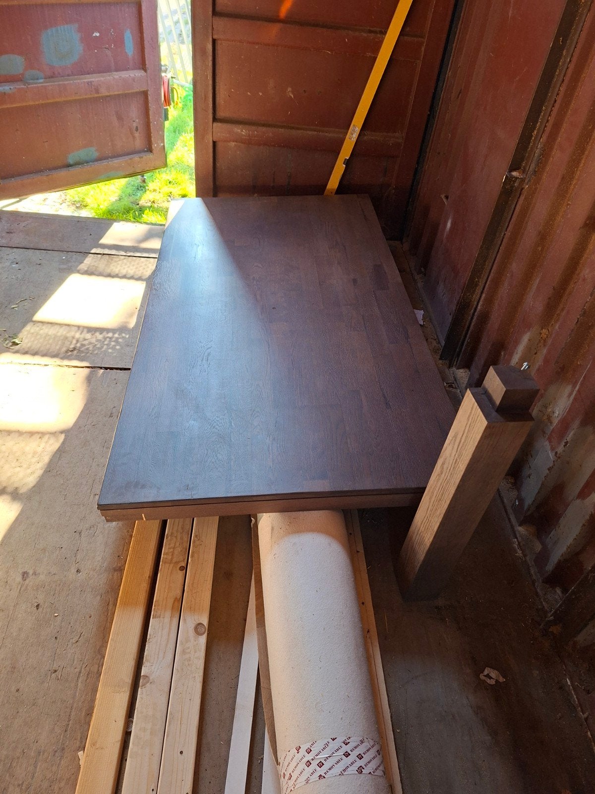 robuuste eetkamer tafel, Ophalen, 50 tot 100 cm, Rechthoekig, Eikenhout