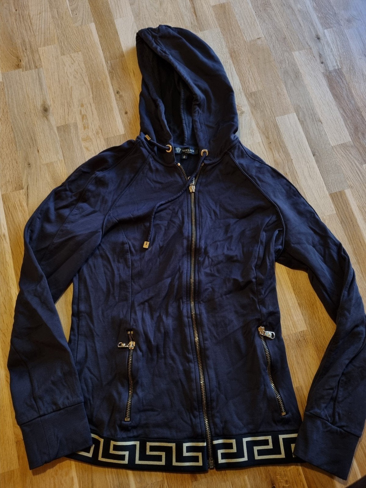 Versace windjack, maat S, Ophalen, Zwart, Versace, Maat 36 (S)
