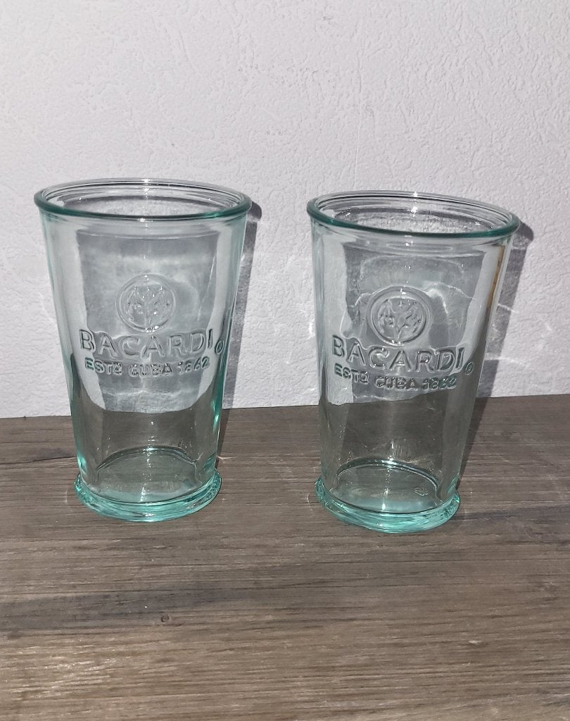 Bacardi glazen est Cuba 1862, 2 stuks samen 5 euro, Ophalen, Nieuw, Overige typen