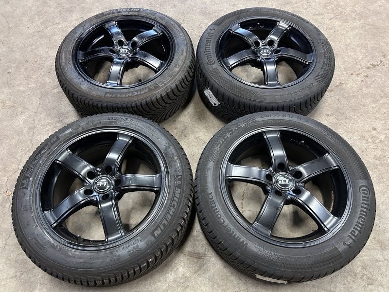 17 inch TEC velgen + winterbanden Q2 Passat T-roc Caddy, -, -, Banden en Velgen, 17 inch