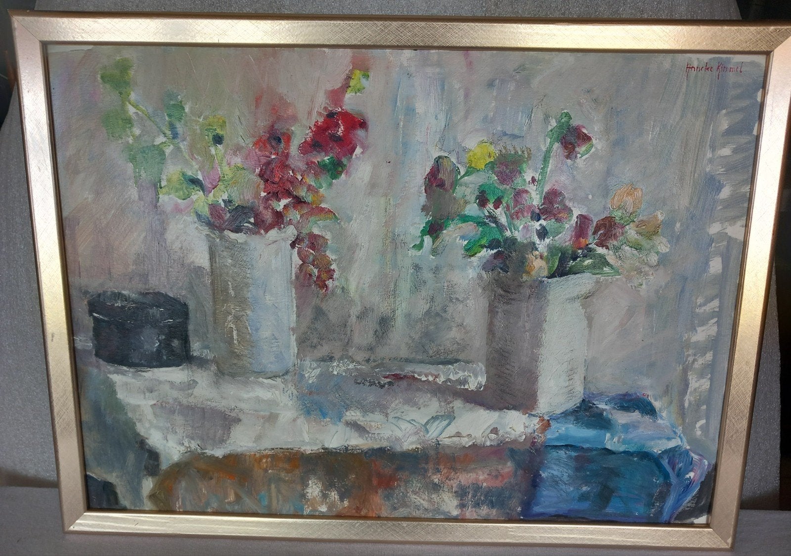 Stilleven met bloemen van Anneke Kimmel van der Made, Antiek en Kunst, Kunst | Schilderijen | Klassiek, Ophalen