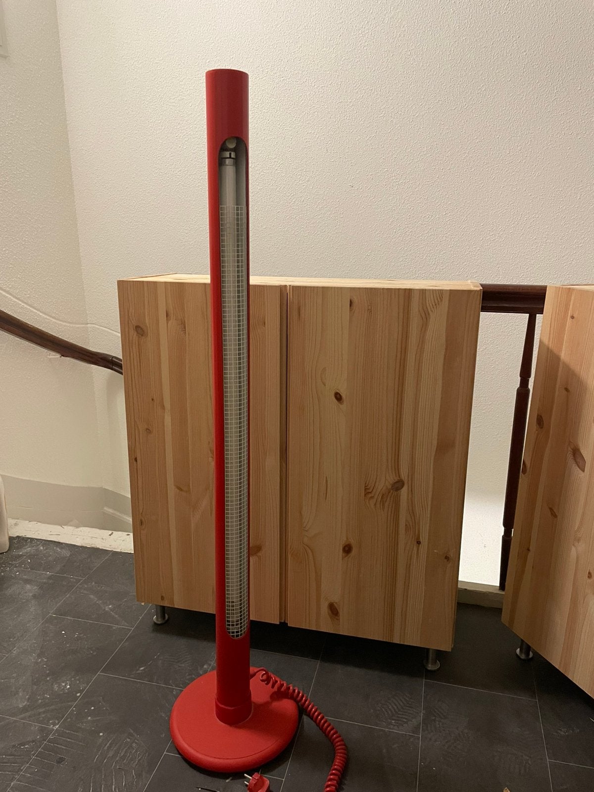 Vintage pop-art lamp rood, Ophalen, Zo goed als nieuw