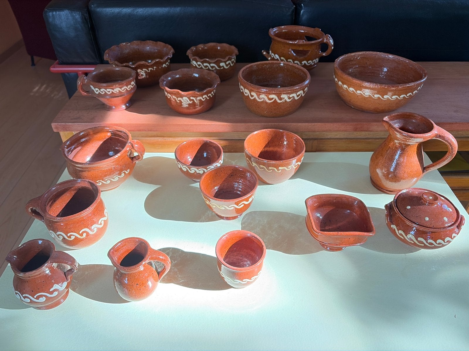 Vintage Workumer Aardewerk 18 delig Servies Set, Antiek en Kunst, Ophalen of Verzenden