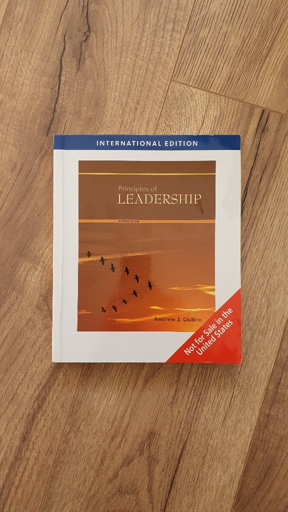 Principles of Leadership - Andrew J. DuBrin - 6th ed. - €5, Ophalen, Zo goed als nieuw, Andrew J. DuBrin
