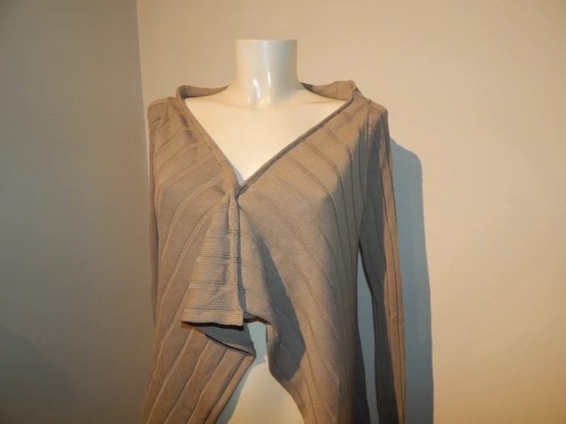 Sarah Pacini vest breisel openingen onderkant One Size, Kleding | Dames, Verzenden, Sarah Pacini, Beige, Maat 46/48 (XL) of groter