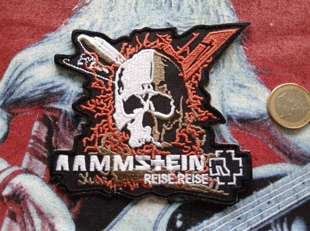 Rammstein vrij mooie reise reise shaped patch 11, Verzenden, Nieuw, Kleding