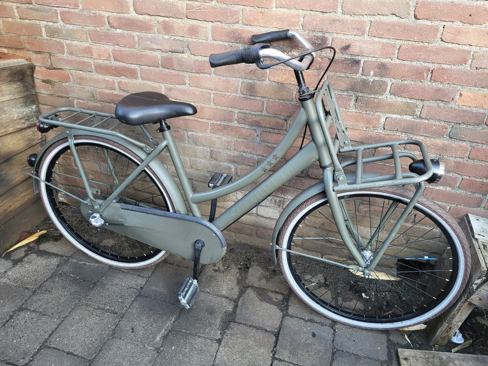 Gave 26inch Cortina Raw meidentransporter Nexus3 etc v.a 9jr, Fietsen en Brommers, Terugtraprem, Gebruikt, Cortina transport fiets