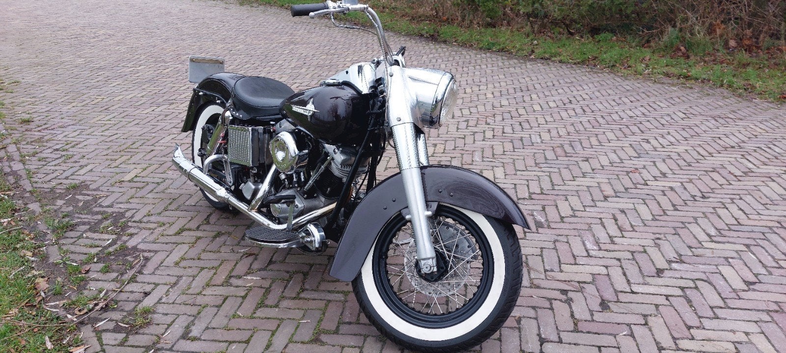 Harley-Davidson FLH Electra glide Shovelhead Stroker 96ci, 2 cilinders, Sportuitlaat, Gebruikt, Particulier