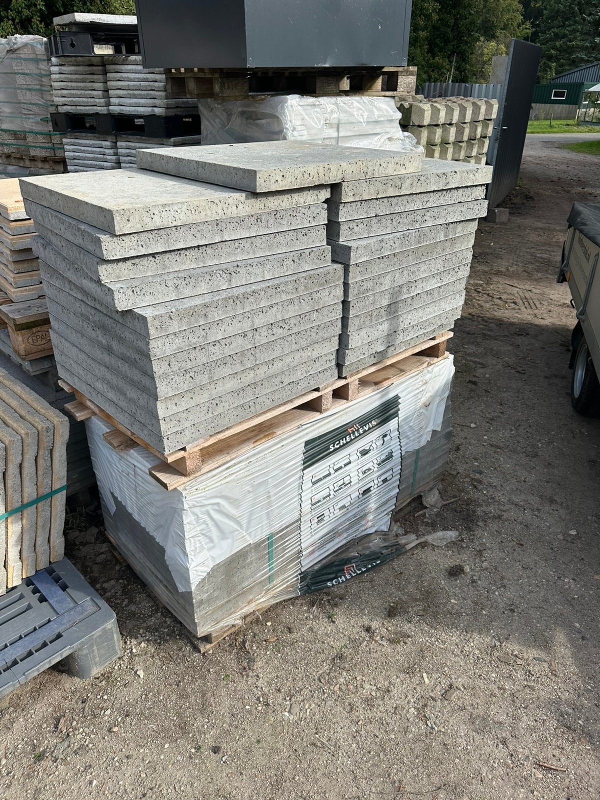 Schellevis partij 22m2 NIEUW, Ophalen, Nieuw, Beton, Terrastegels