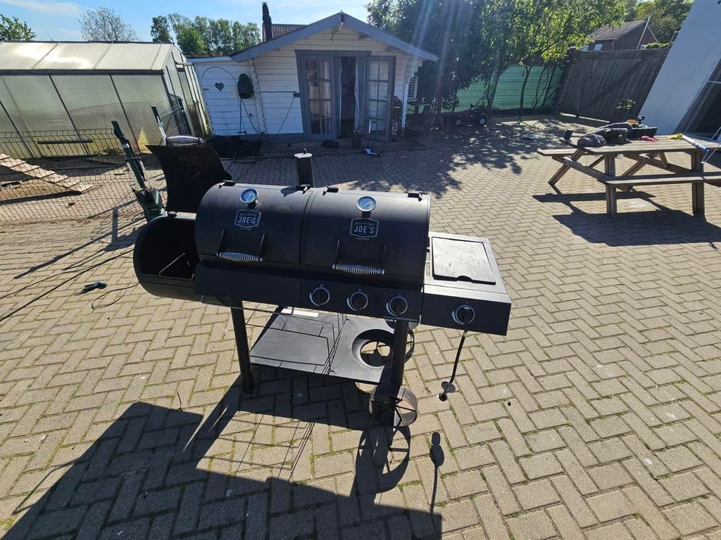 Oklahoma Joe's Smoker BBQ, Tuin en Terras, Houtskoolbarbecues, Ophalen, Gebruikt, Oklahoma Joe's
