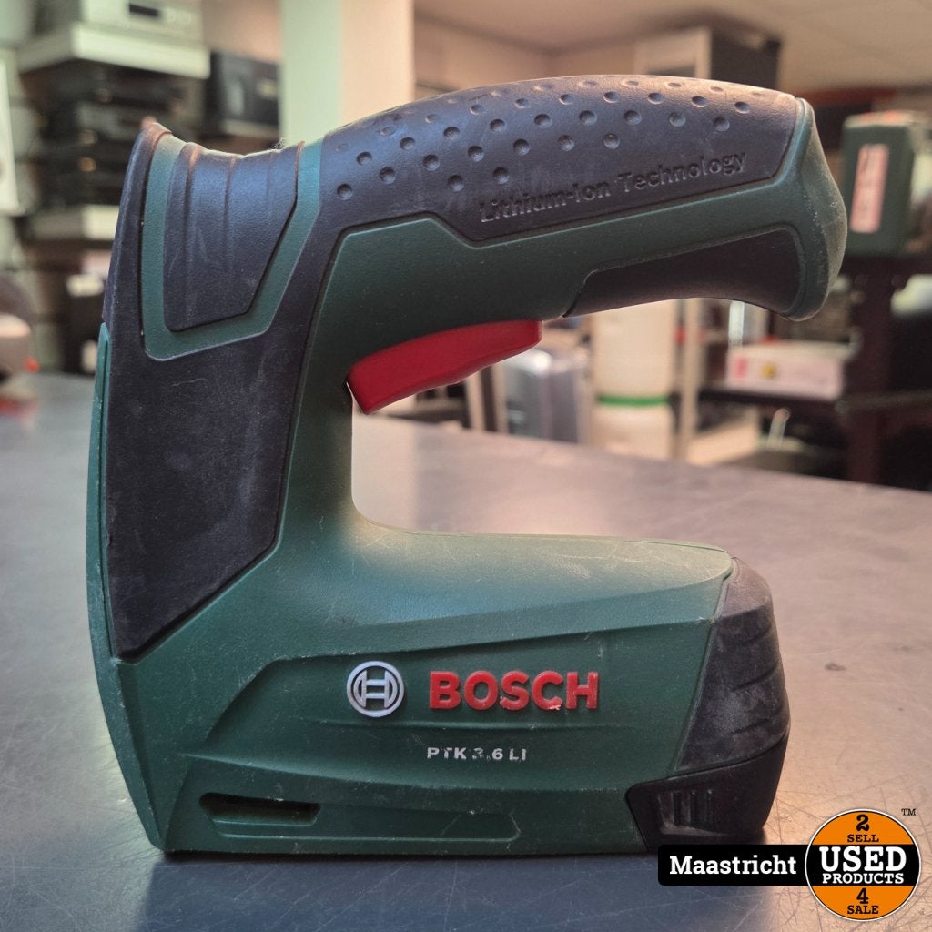 BOSCH Accutacker PTK 3,6 LI | Nwpr 63.99 Euro, Bosch, Gebruikt, Support@bosch.com, Robert Bosch GmbH
Robert-Bosch-Platz 1
70839 Gerlingen-SchillerhÃ¶he
Germany