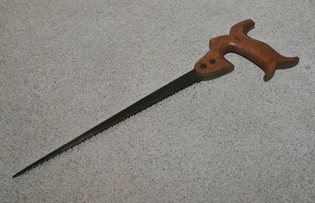 Ouderwetse schrobzaag, Antiek en Kunst, Antiek | Gereedschap en Instrumenten, Ophalen of Verzenden