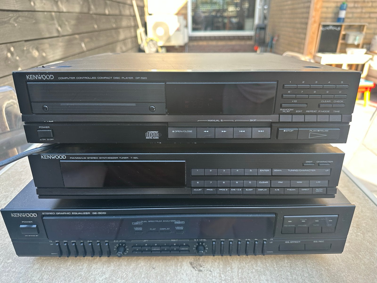 Kenwood Hifi Set: CD-speler, Tuner (zonder equalizer), Gebruikt, Losse componenten, Cd-speler, Ophalen