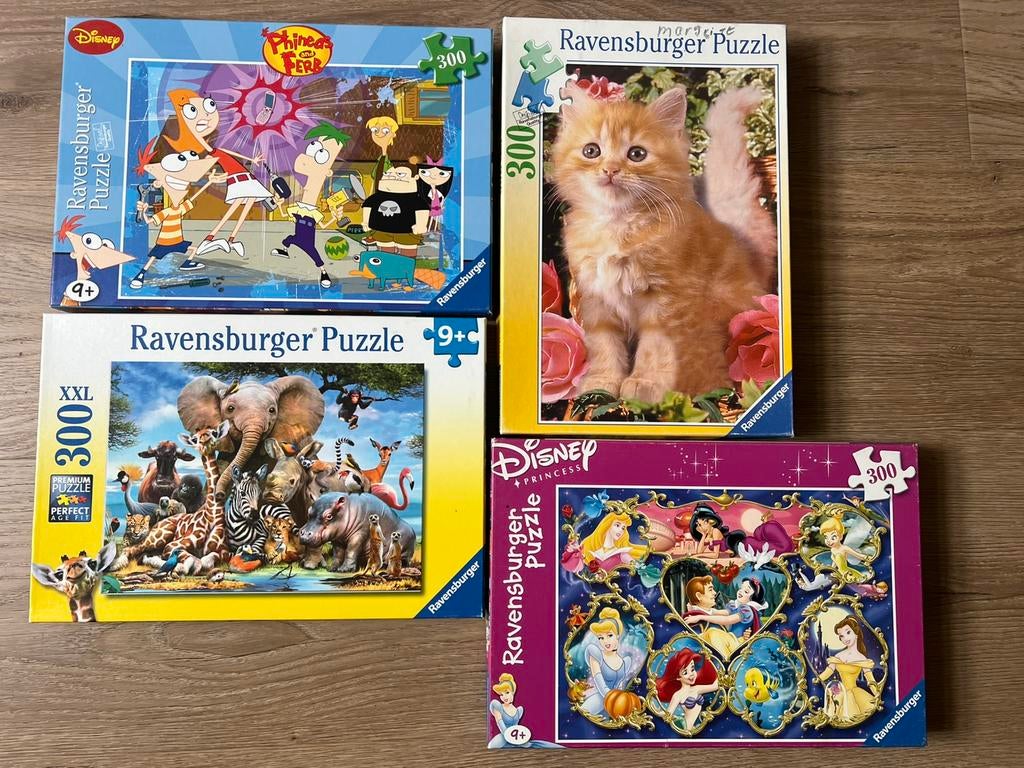 4x puzzels 300XL stukjes, Hobby en Vrije tijd, Denksport en Puzzels, Ophalen, 500 t/m 1500 stukjes, Zo goed als nieuw, Legpuzzel