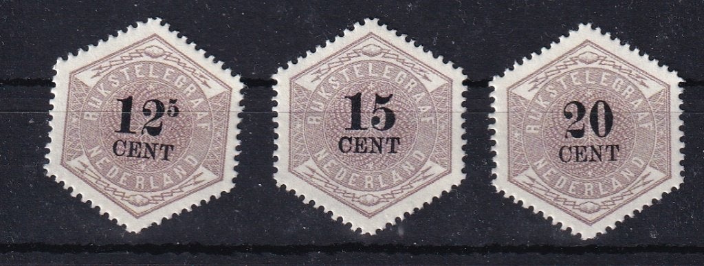 D22) 1877 NL Telegram TG 4,5 en 6 €4450 MNH geen gar, Verzenden, T/m 1940, Postfris