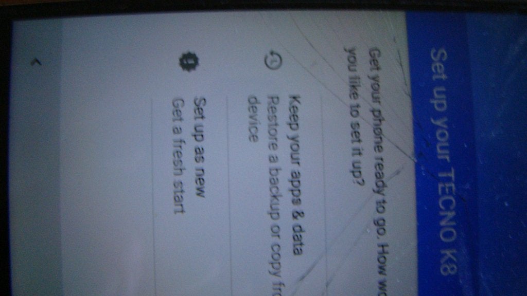 TECNO K8 met kapot scherm, Ophalen of Verzenden, 6 megapixel of meer