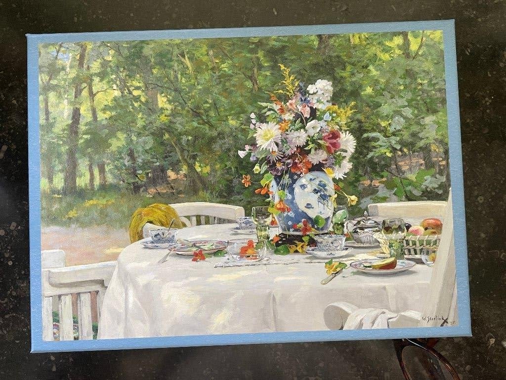 Puzzel Na de Lunch, Willem Steelink, Bekking en Blitz, 1000, Ophalen of Verzenden, 500 t/m 1500 stukjes, Nieuw, Legpuzzel
