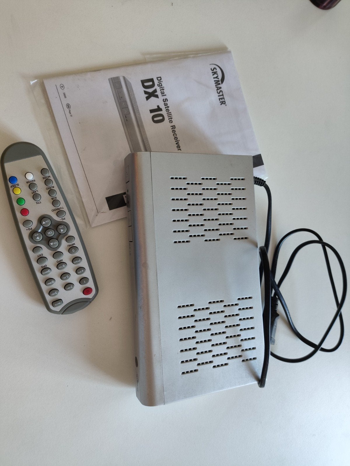 Skymaster DX 10 Digitale Satelliet Ontvanger met Afstandsb., Ophalen of Verzenden, Gebruikt, Decoder