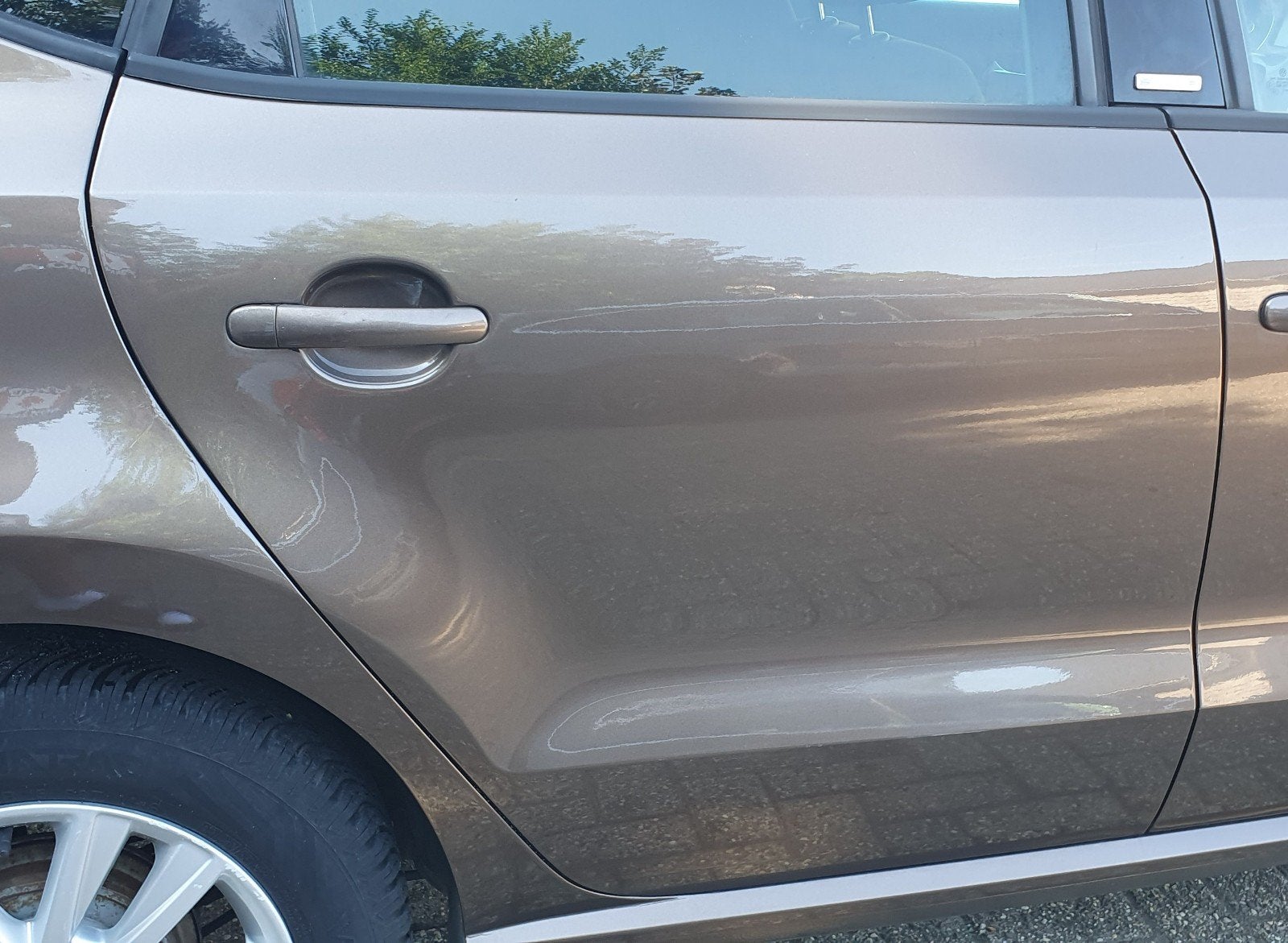 Compleet portier rechtsachter VW Polo 2012, Ophalen, Gebruikt, Achter, Volkswagen