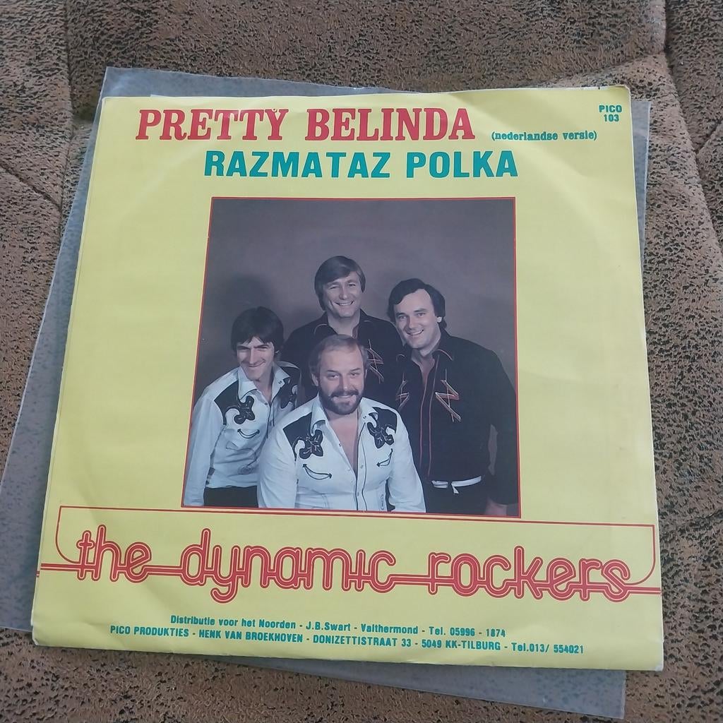 The Dynamic Rockers - Pretty Belinda / Razmataz Polka Single, Cd's en Dvd's, Ophalen of Verzenden, Gebruikt, Nederlandstalig