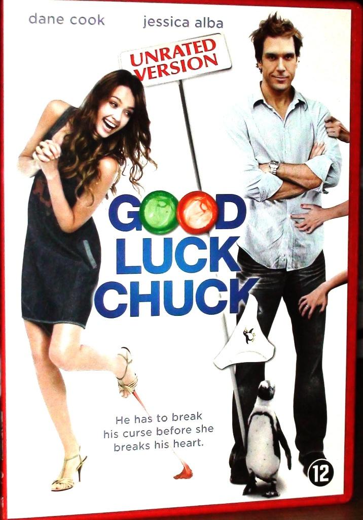 dvd good luck chuck, Vanaf 12 jaar, Ophalen of Verzenden, Zo goed als nieuw, Romantische komedie