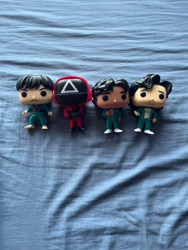 Squid Game Funko Pop! Set - 4 stuks, Ophalen of Verzenden, Zo goed als nieuw