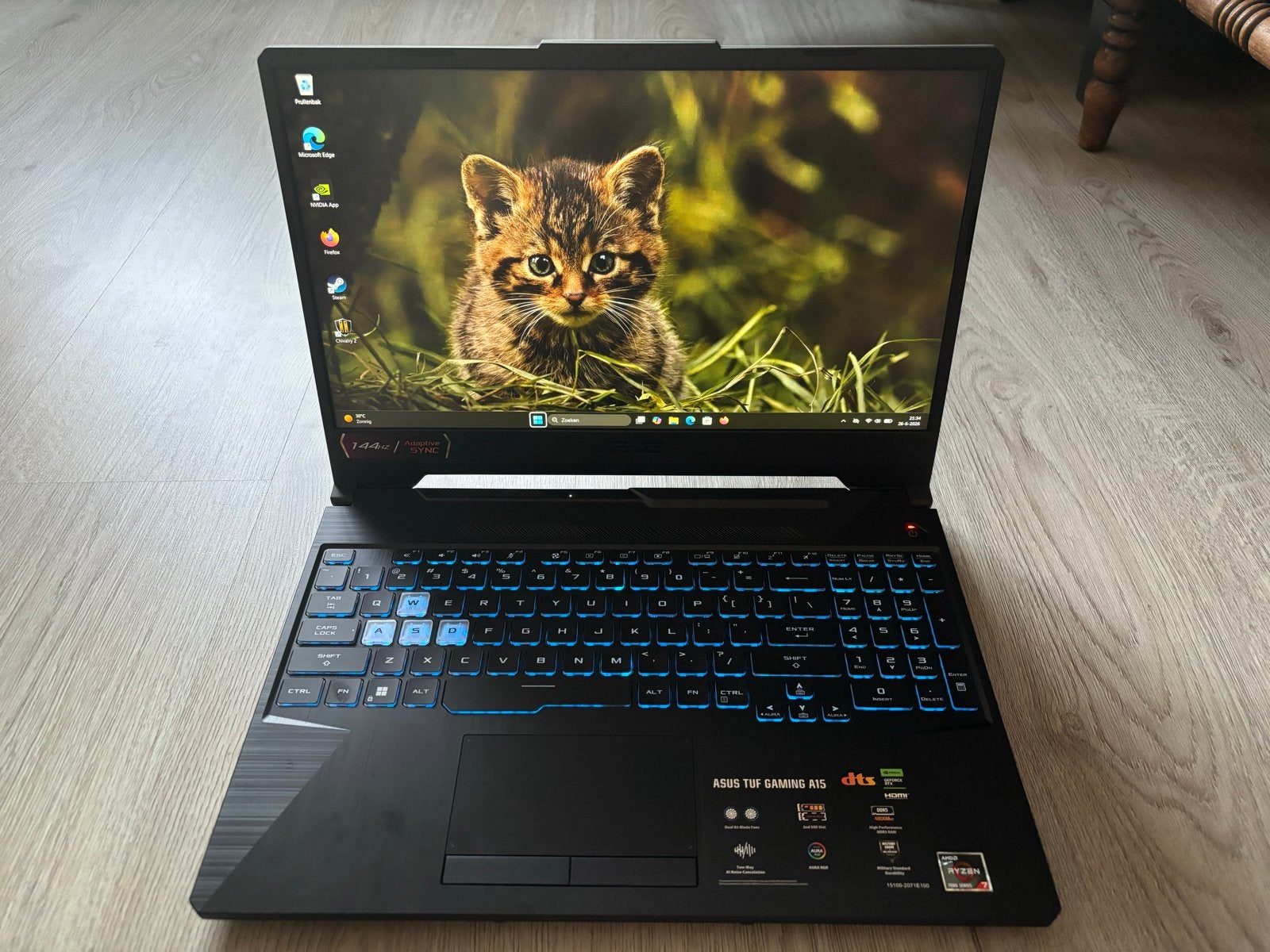 ASUS TUF Gaming A15 laptop, Met videokaart, Ophalen of Verzenden, Zo goed als nieuw, Gaming