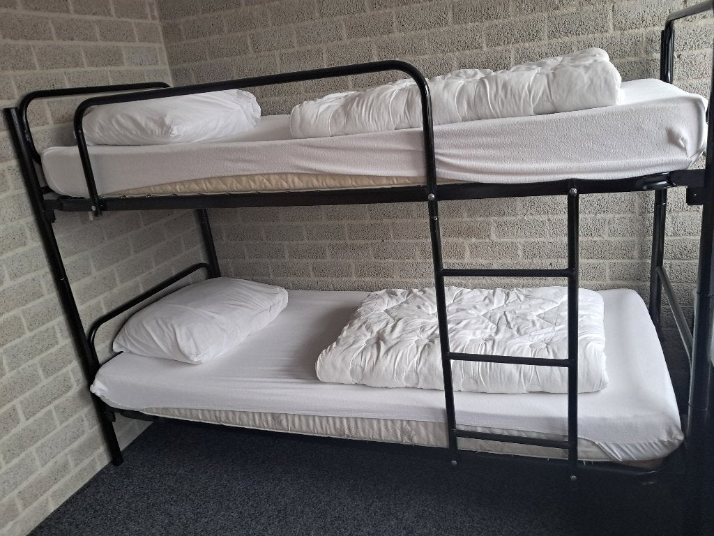 Stapelbed (zie omschrijving)., Ophalen, Tweepersoons, Minder dan 160 cm, 190 cm of minder
