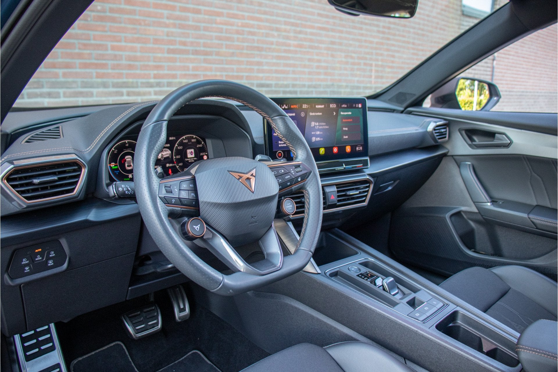 CUPRA Formentor 1.4 e-Hybrid 245pk VZ, Stoel & Stuurverwarmi, 4 cilinders, Formentor, Blauw, Leder en Stof