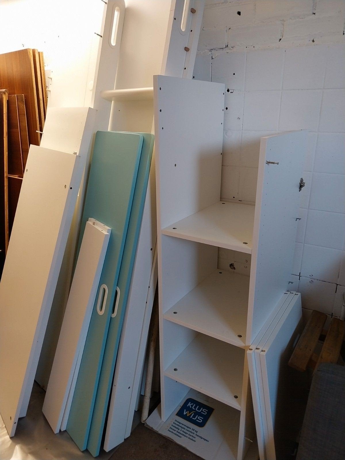Hoogslaper ikea inclusief bureau, Ophalen, Gebruikt