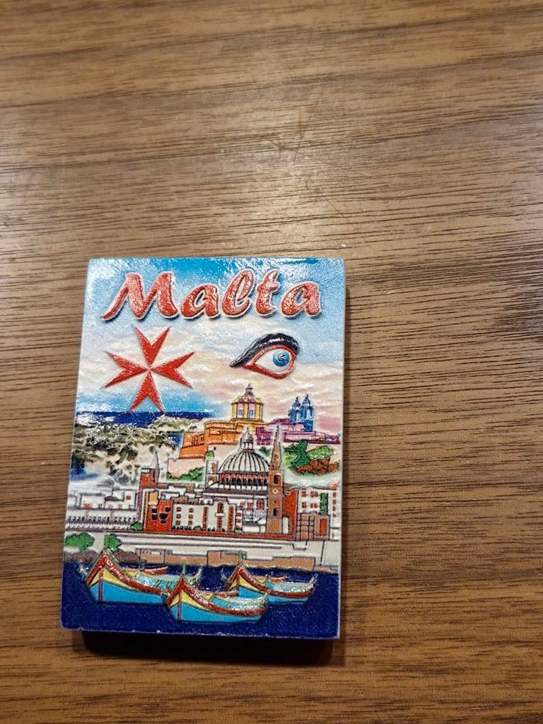 133 Malta magneet, Verzamelen, Ophalen of Verzenden