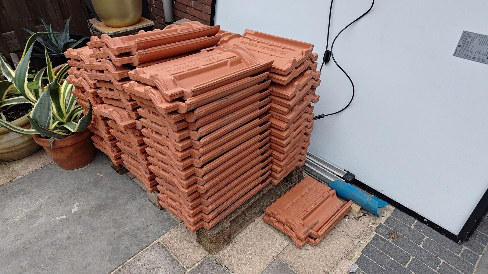 DWZ Nelskamp dakpannen h15 natuurrood - goede staat, Ophalen, Gebruikt, Steen of Klei, 15 m² of meer