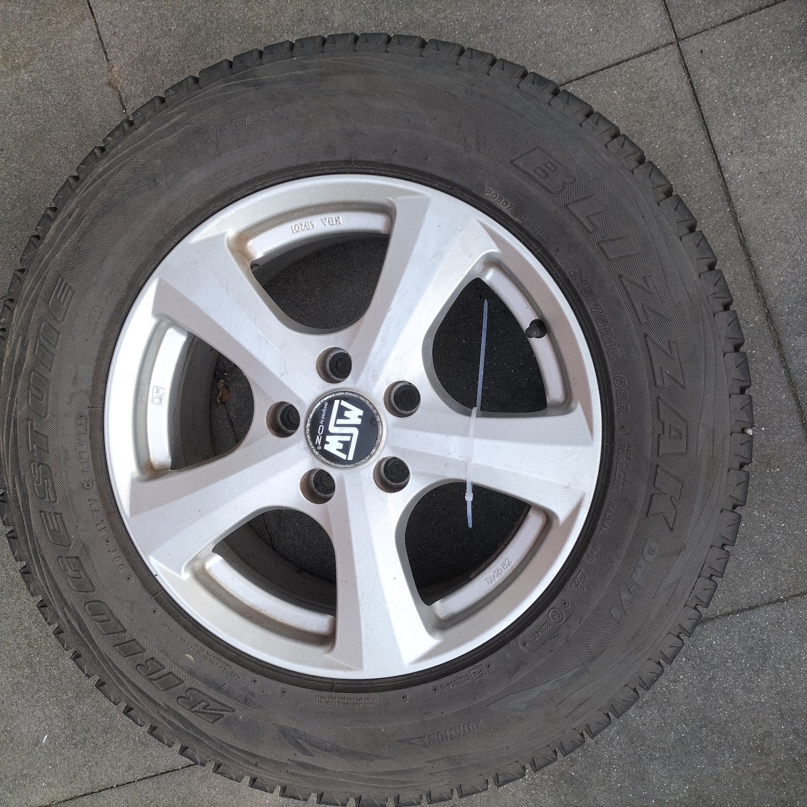 4 winterbanden met velg, Auto-onderdelen, Ophalen, 215 mm, 16 inch, Banden en Velgen