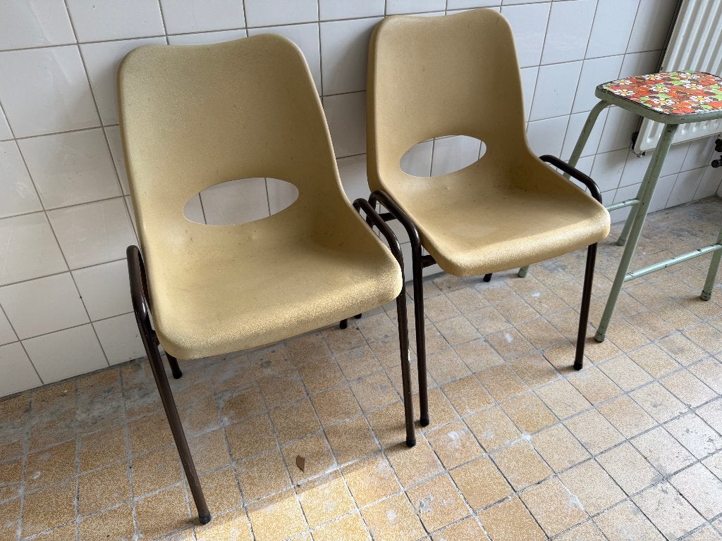 Stoelen, Ophalen, Gebruikt, Twee, Bruin