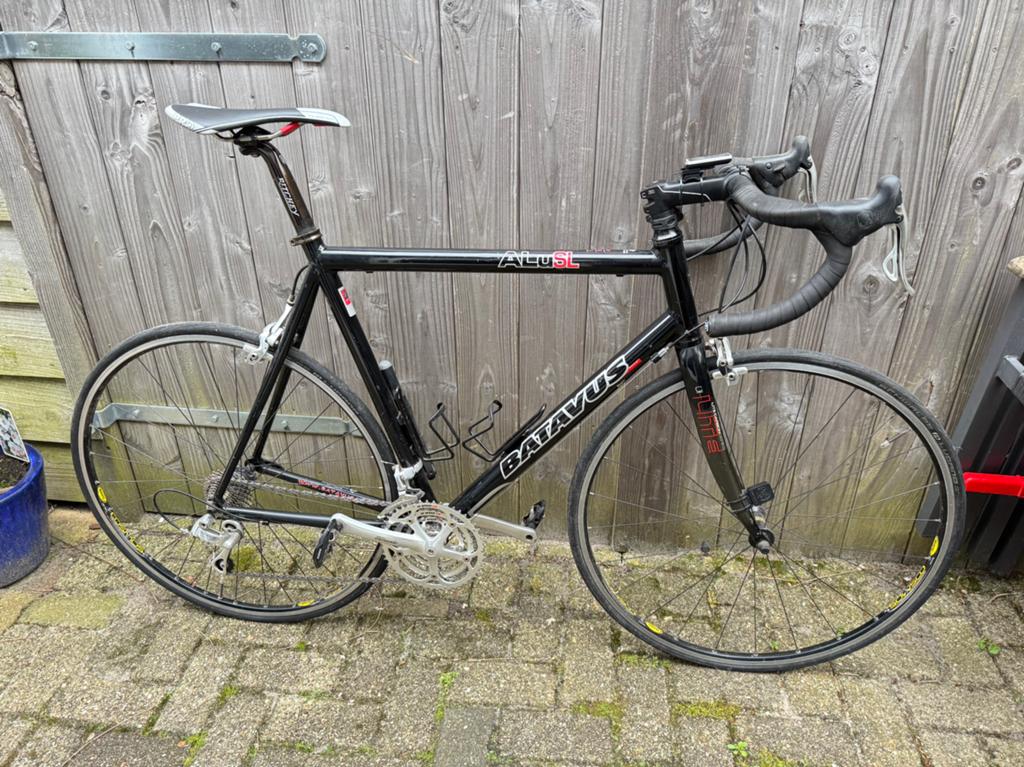 Batavus ALU SL Racefiets 60cm, carbon voorvork, Fietsen en Brommers, Fietsen | Racefietsen, Ophalen, Gebruikt, Batavus, Aluminium