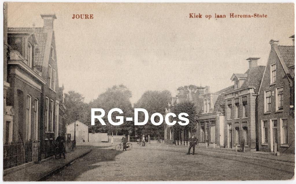 Ansichtkaart - Briefkaart Herema-State Joure Tramspoor 1919, Ophalen of Verzenden, Voor 1920, Gelopen, Friesland