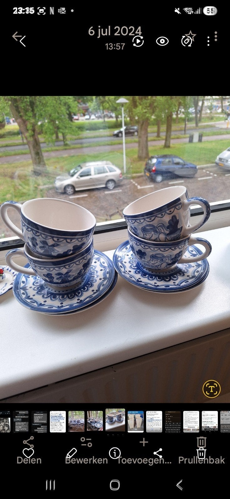 Mooie Gave Soepkommen met Schotels Blond Amsterdam, Huis en Inrichting, Keuken | Servies, Ophalen, Blond Amsterdam, Zo goed als nieuw
