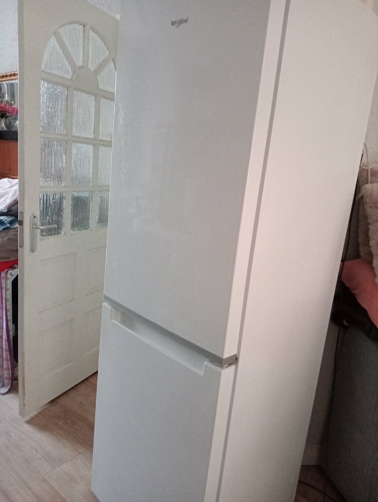 Whirlpool koel/vries combinatie, Ophalen, 200 liter of meer, 60 cm of meer, 160 cm of meer