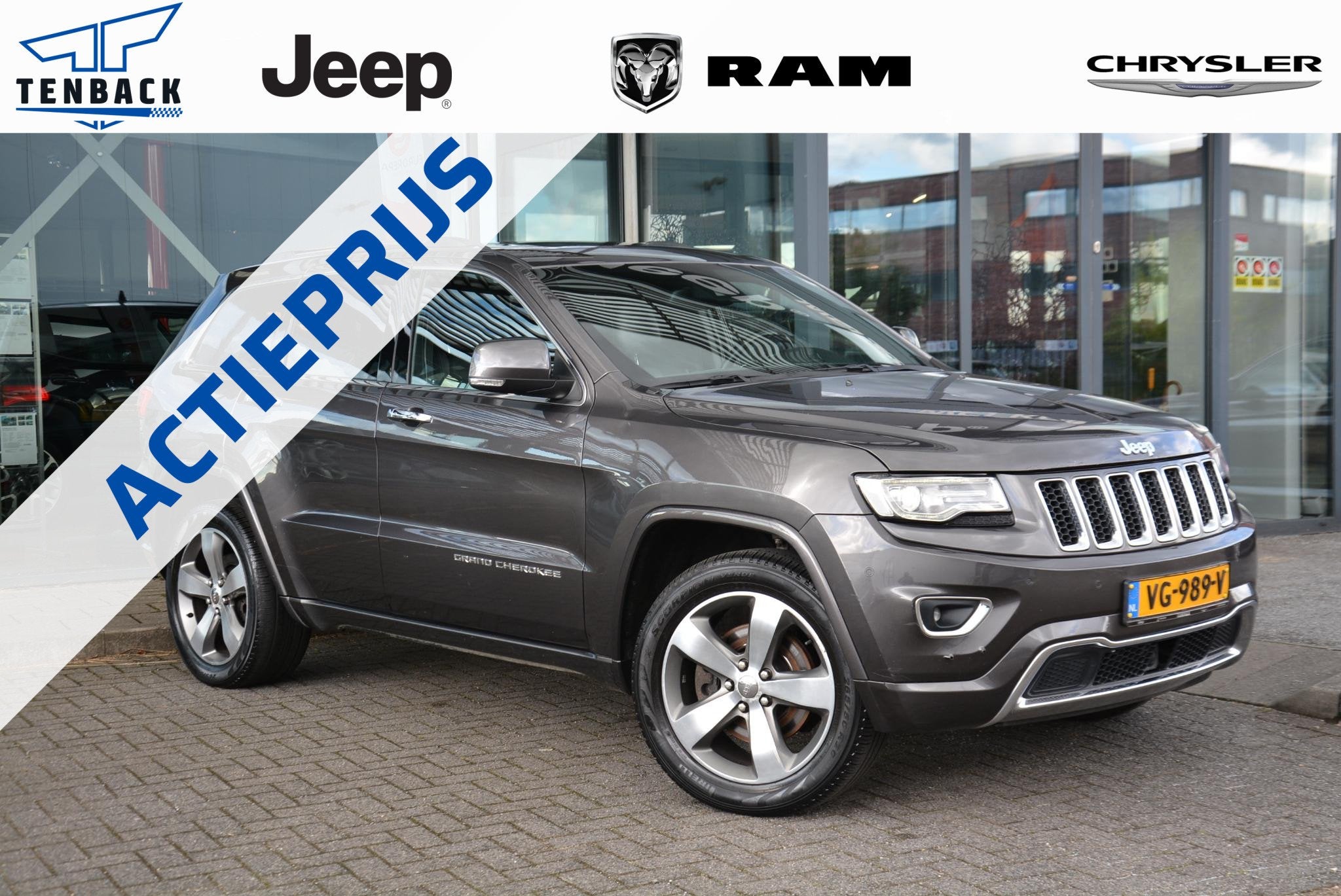 Jeep Grand Cherokee 3.0 CRD Overland | Grijs kenteken |, Auto's, Jeep, Euro 5, Zwart, Overige kleuren, 2987 cc