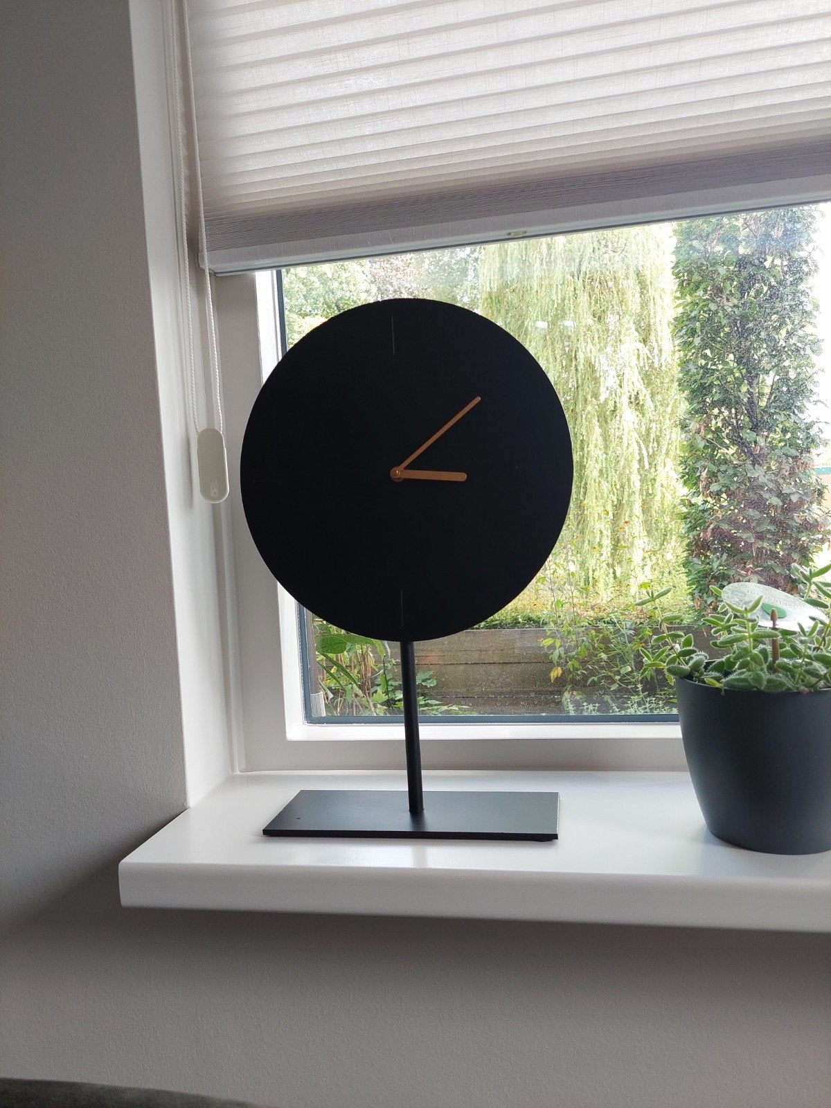 Staande klok Light & Living - Zwart, Huis en Inrichting, Ophalen, Analoog, Zo goed als nieuw, Staande klok