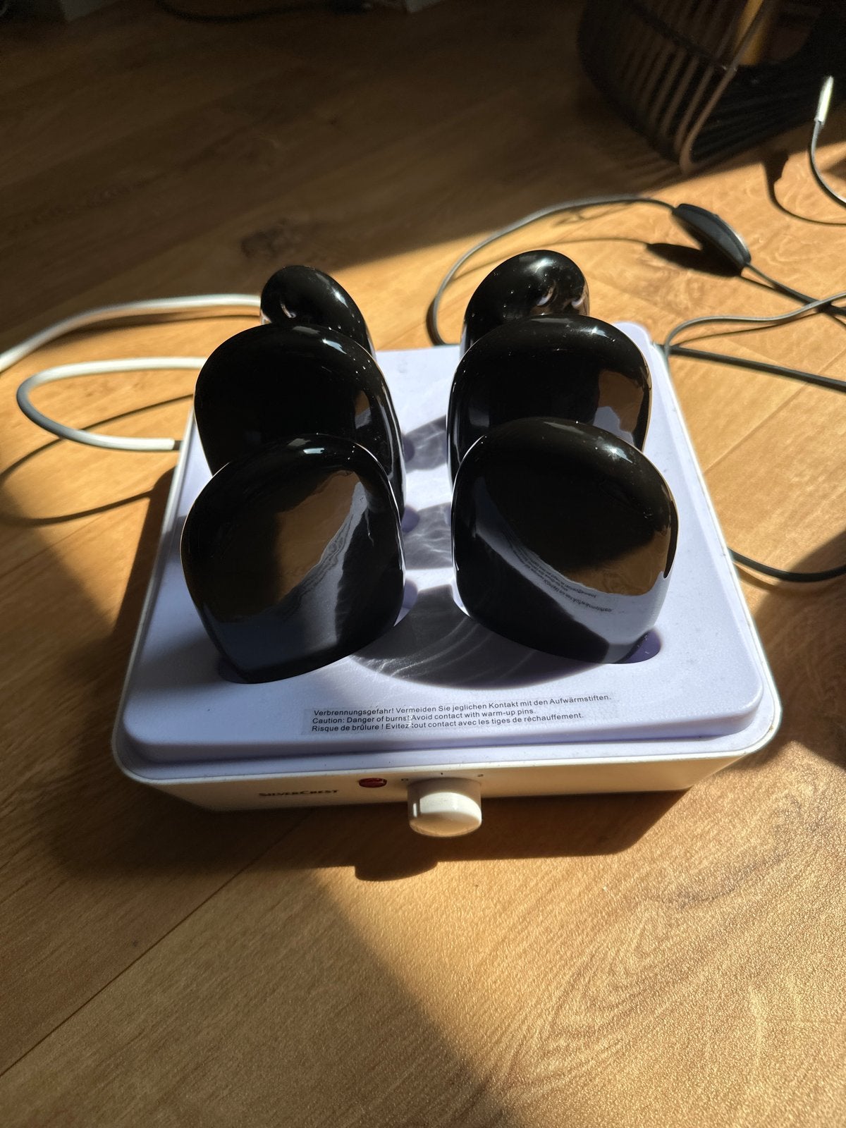 Silvercrest Hot Stone Massage Set - Ontspanning Thuis, Ophalen of Verzenden, Gebruikt, Overige typen